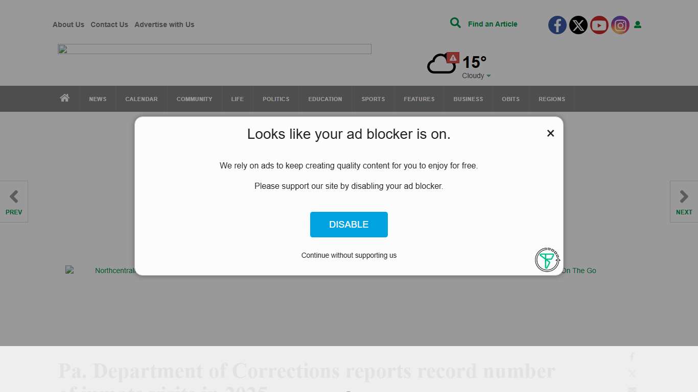 Pa. Department of Corrections reports record number of inmate visits in 2025 News northcentralpa.com